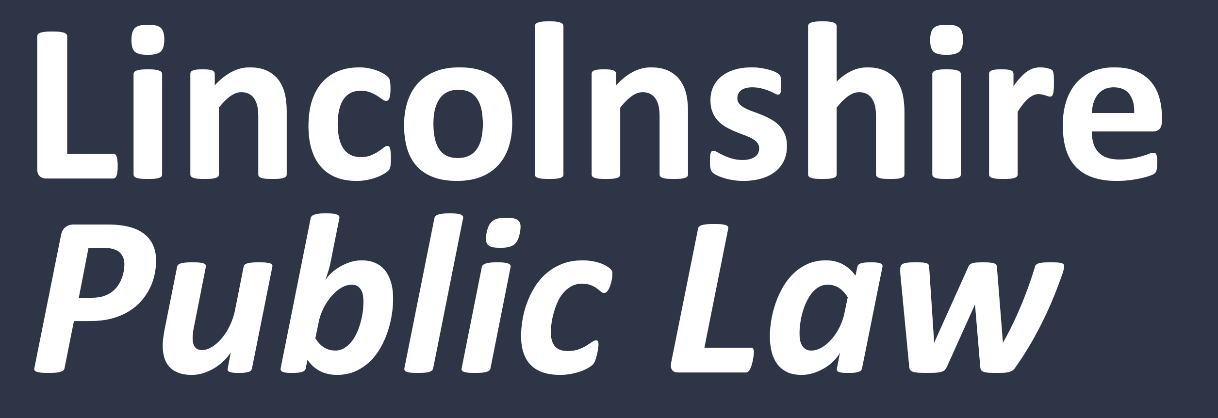 Logo: Visit the Lincolnshire Public Law home page